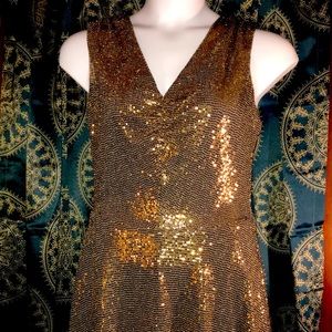 Gold Sequin Cosmopolitan size XL Cocktail Dress